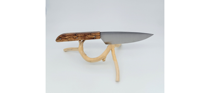 Éminceur artisanal Savoie 25 cm – Manche en érable échauffé stabilisé