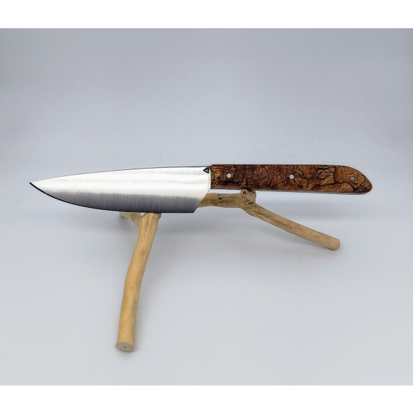Éminceur artisanal 25 cm en érable échauffé stabilisé – Coutellerie Bermudes Savoie