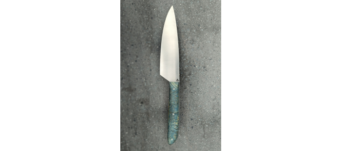 N°8 | Chef | Loupe de frêne bleu Corian® titane
