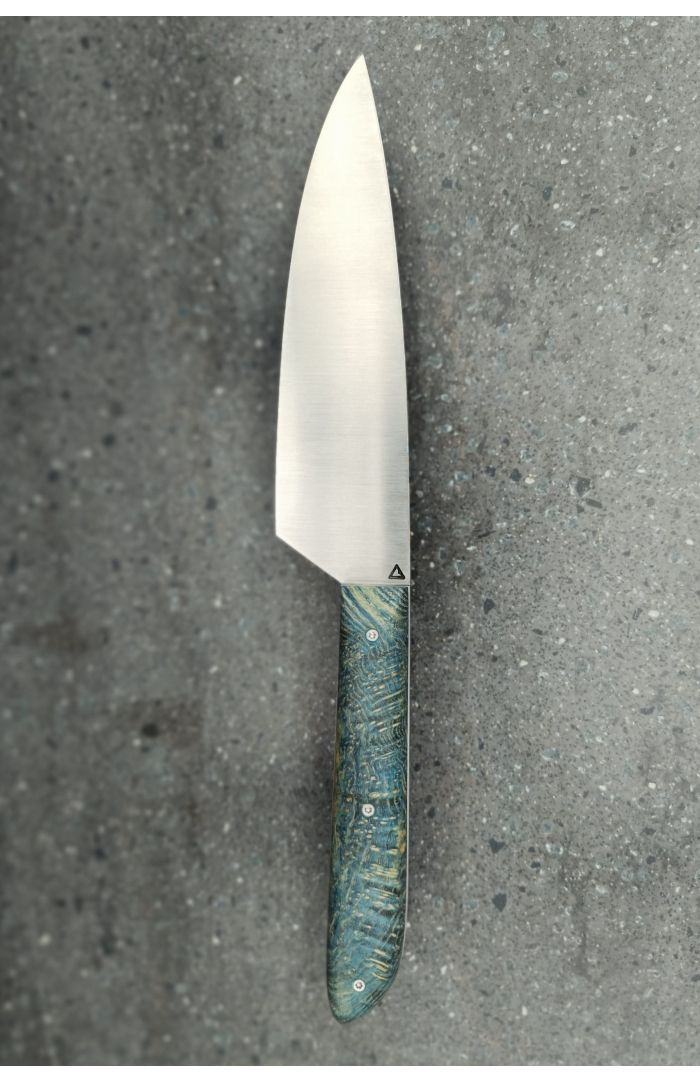 N°8 | Chef | Loupe de frêne bleu Corian® titane