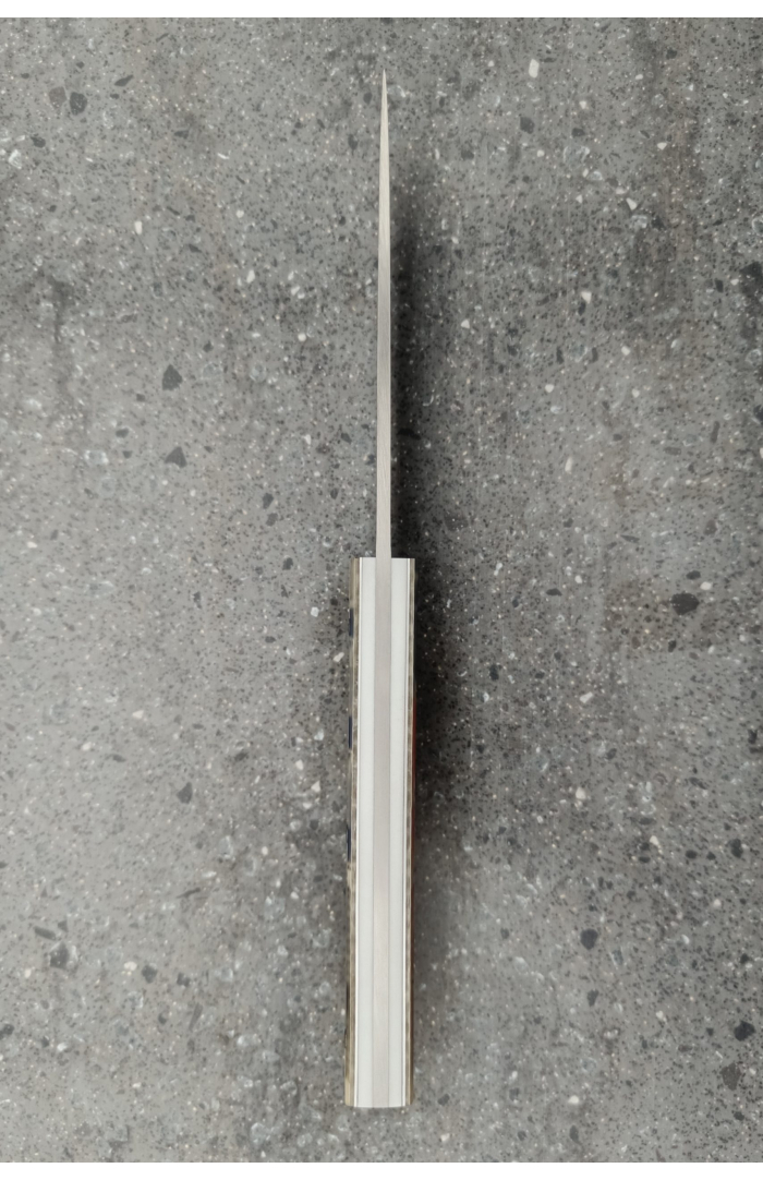 N°2 | Couteau de table 21 cm | Ski recyclé, Corian® et titane