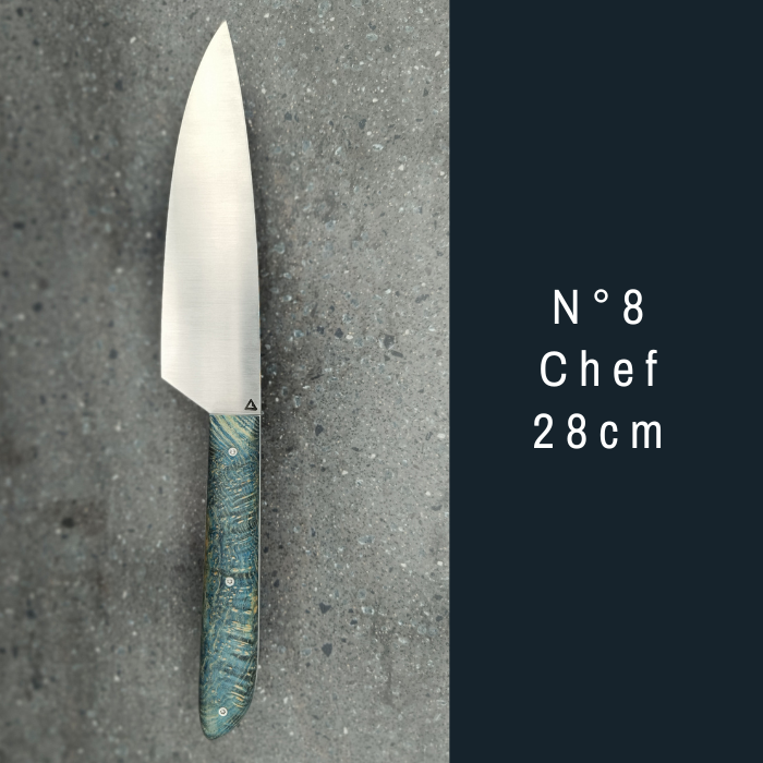 Couteau artisanal N°8 chef 28 cm – Coutellerie Bermudes