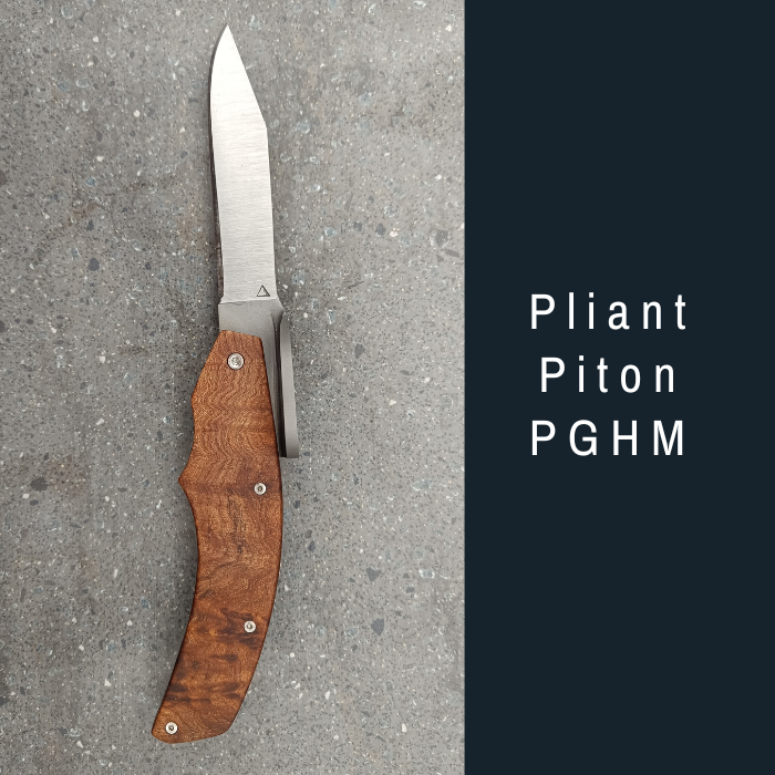 Couteau pliant Piton PGHM artisanal – Coutellerie Bermudes