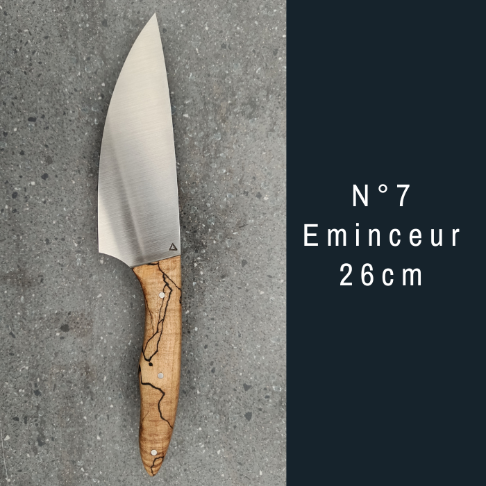 Couteau artisanal N°7 éminceur 26 cm – Coutellerie Bermudes