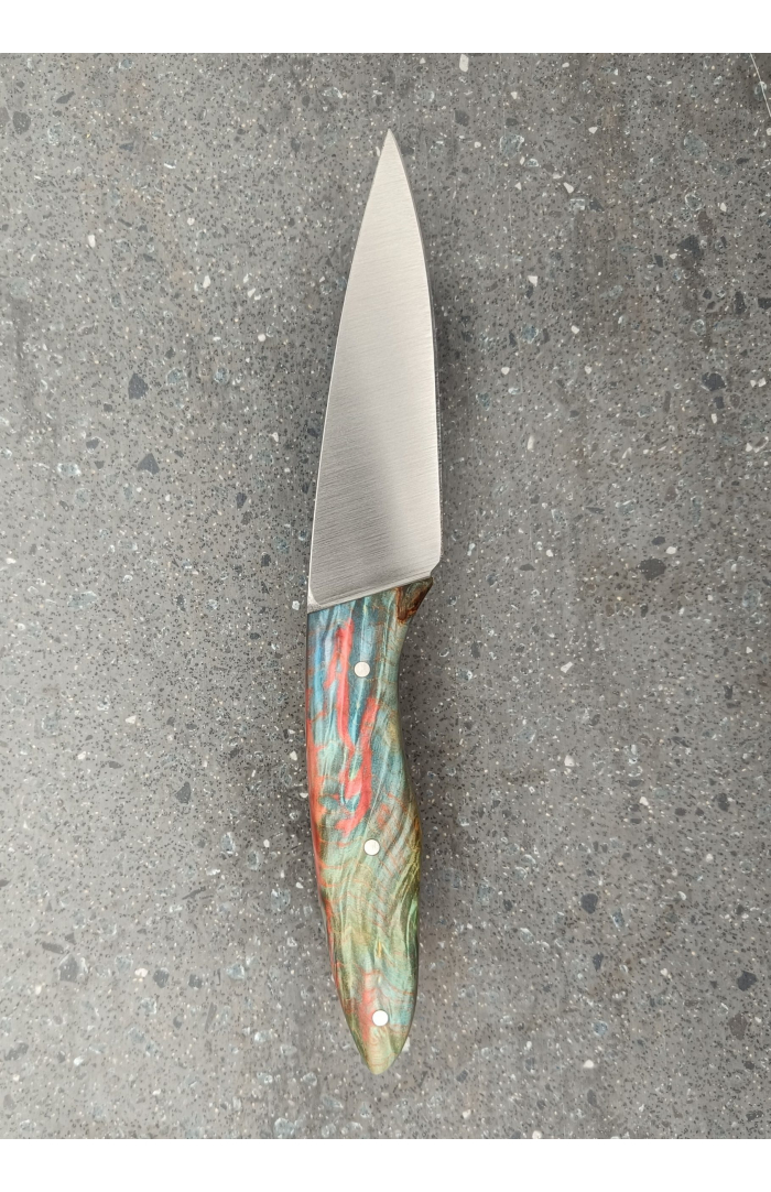 N°4 | Couteau de cuisine | Loupe de marronnier trois couleurs